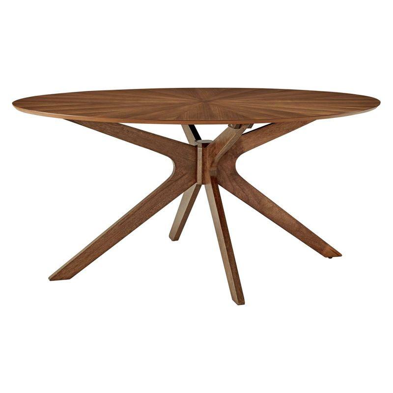 Modway Crossroads 63" Oval Wood Dining Table