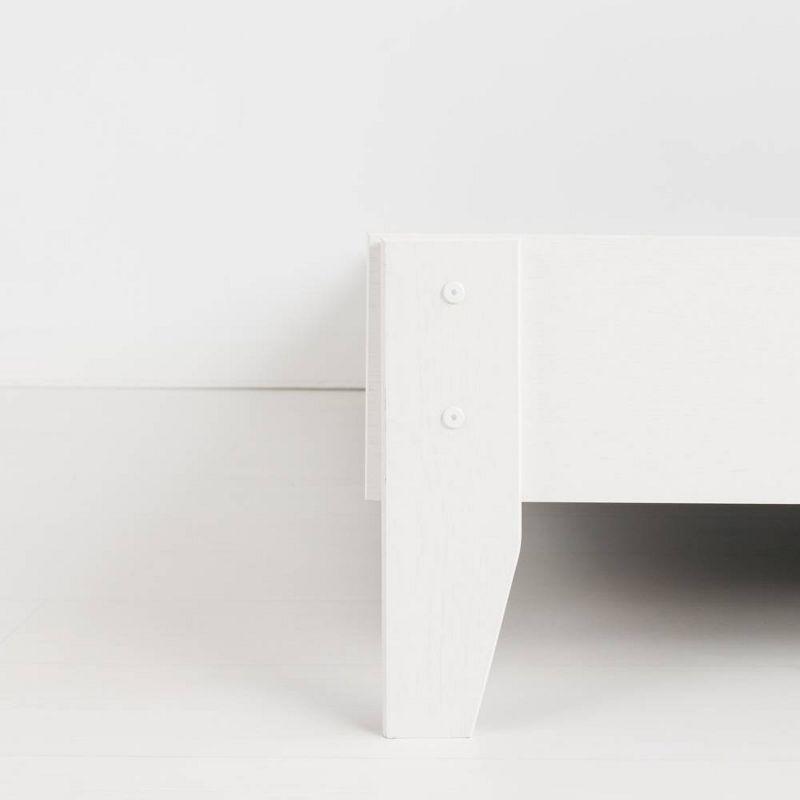 Queen Piperton Platform Bed White - Signature Design by Ashley: Modern Style, No Box Spring Needed