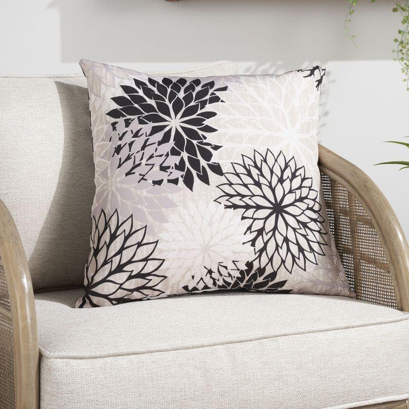 Mina Victory Aloha Floral Tropical Outdoor Throw Pillow