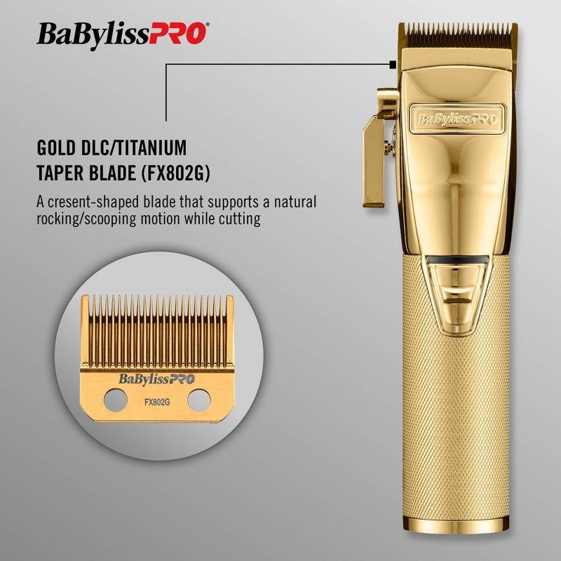 BaBylissPRO GOLDFX+ All-Metal Electric Shaver