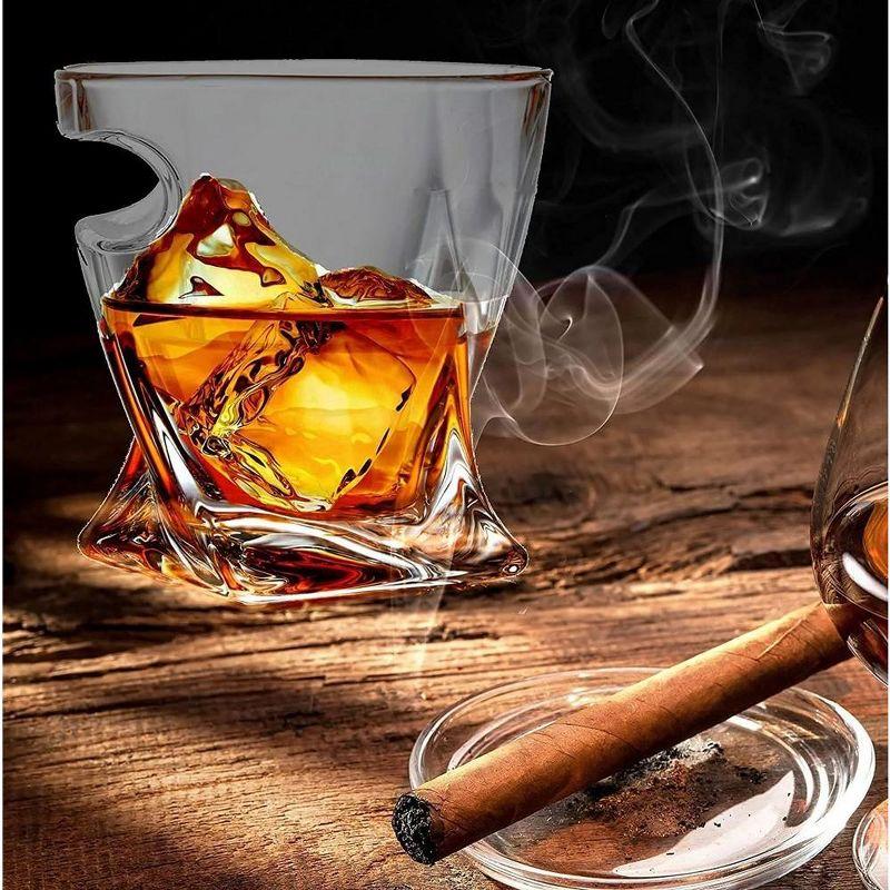 Bezrat 10oz. Stainless Steel Whiskey Glass Set