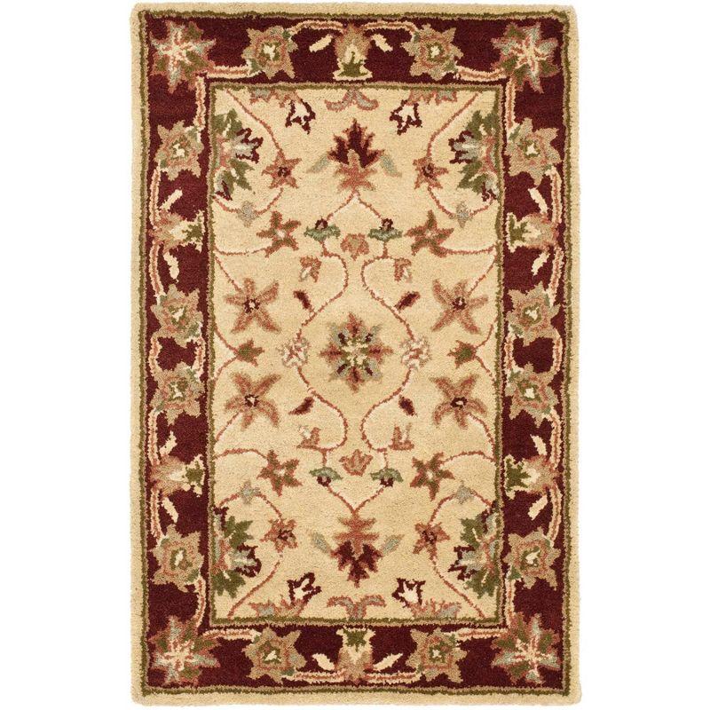 Heritage HG965 Handmade Accent Rug - 2'x3' - Ivory/Red - Safavieh