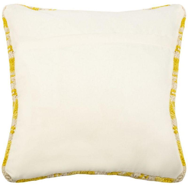 Lemon Squeeze Pillow - Yellow/White - 20"X20" - Safavieh