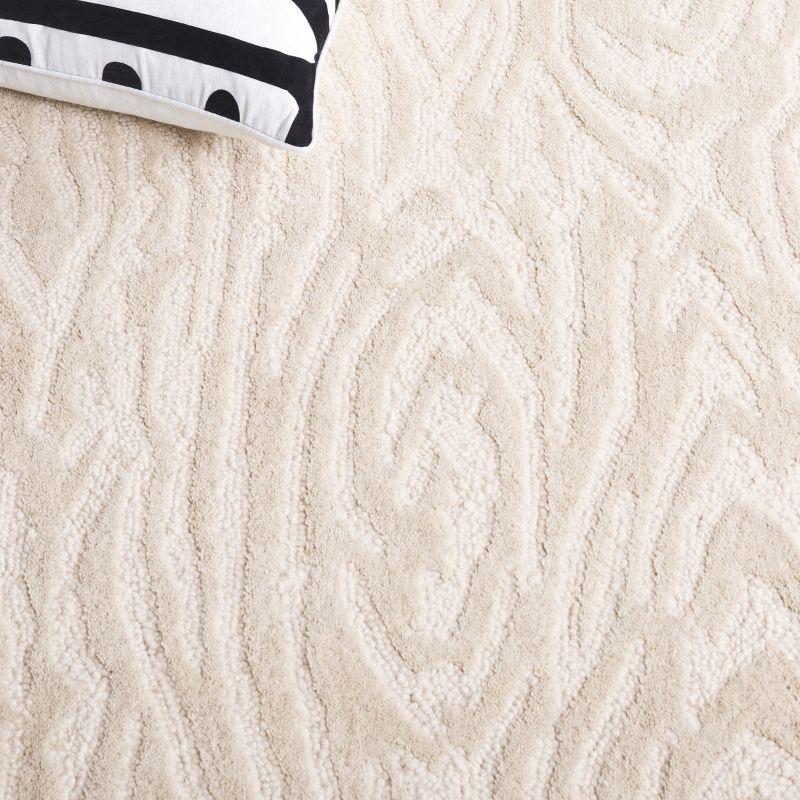 Ebony EBN550 Handmade Tufted Area Rug - Ivory - 6' X 9' - Safavieh