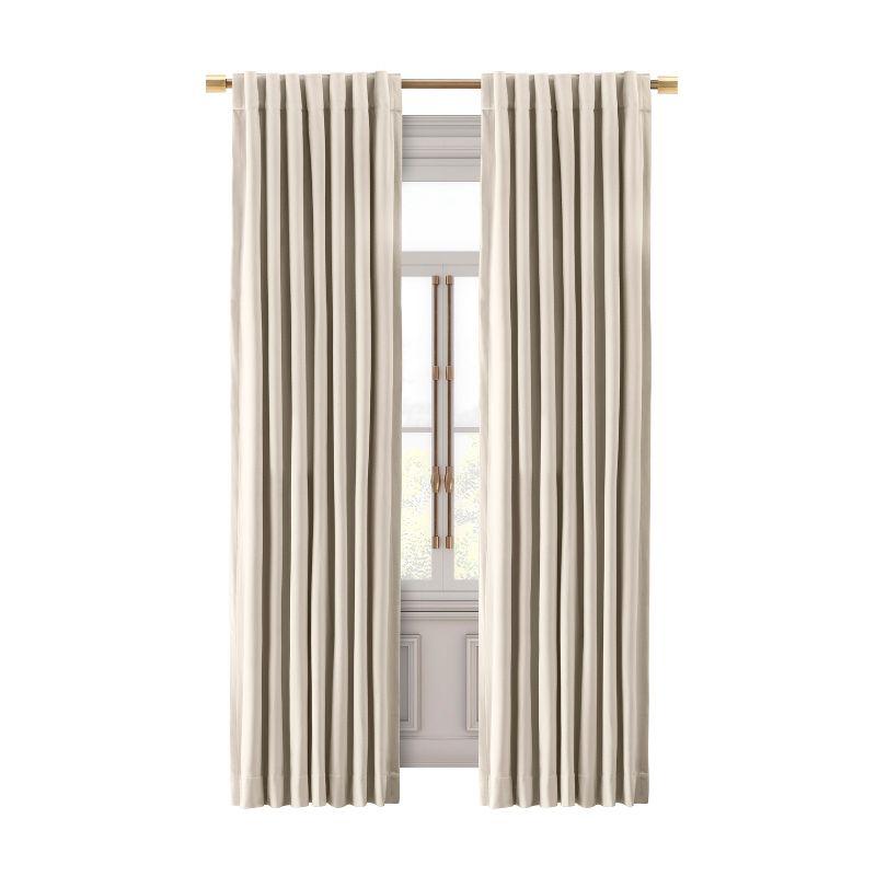 Everly Quinn Premium Velvet Myreon Solid Color Blackout Thermal Rod Pocket Single Curtain Panel Liner