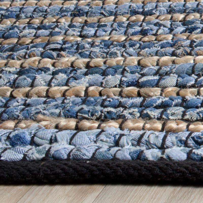 Cape Cod CAP363 Hand Woven Runner Rug - Blue/Natural - 2'3"x12' - Safavieh.