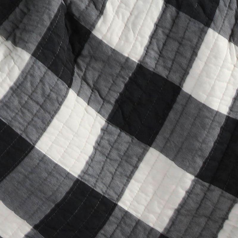 Camden Black Quilted Throw - Levtex Home