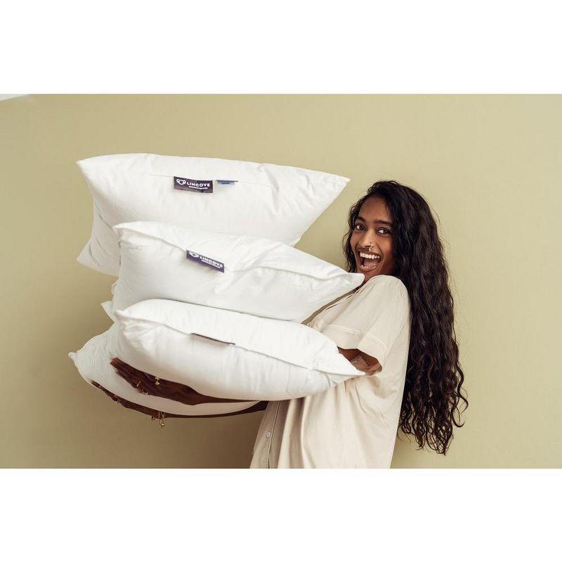 Standard White Down Hypoallergenic Luxury Sleeping Pillow