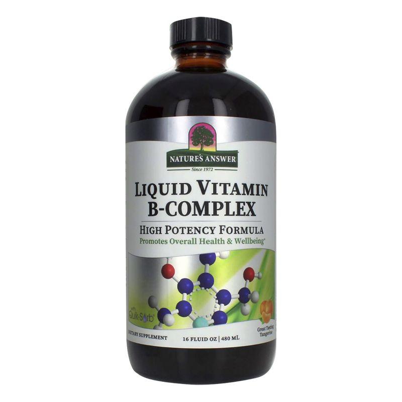 Nature's Answer Liquid B-Complex Vitamins, Dietary Supplement, 16 oz