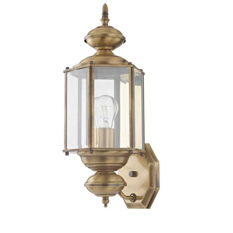 Livex Lighting Outdoor Basics 1 - Light Wall Light in  Antique Brass