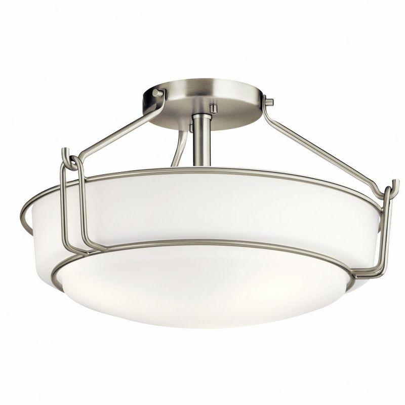 Kichler Lighting Alkire 3 - Light Semi-Flush Mount in  Brushed Nickel