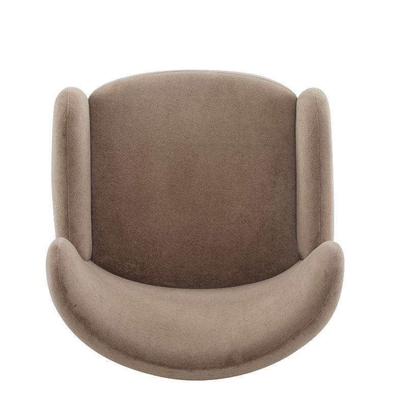 Christopher Knight Home Raven Indoor Wingback Velvet Upholstered Accent Chairs, Camel