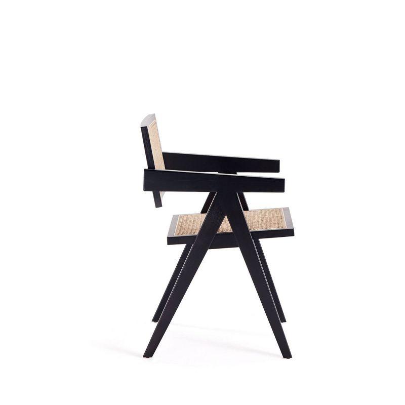 Winston Porter Hamlet 18.11'' H Ash Solid Wood Cane Back Armchair