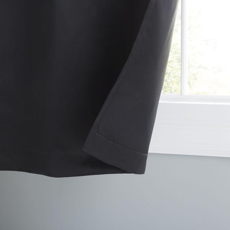 Sateen Room Darkening Curtain Pair