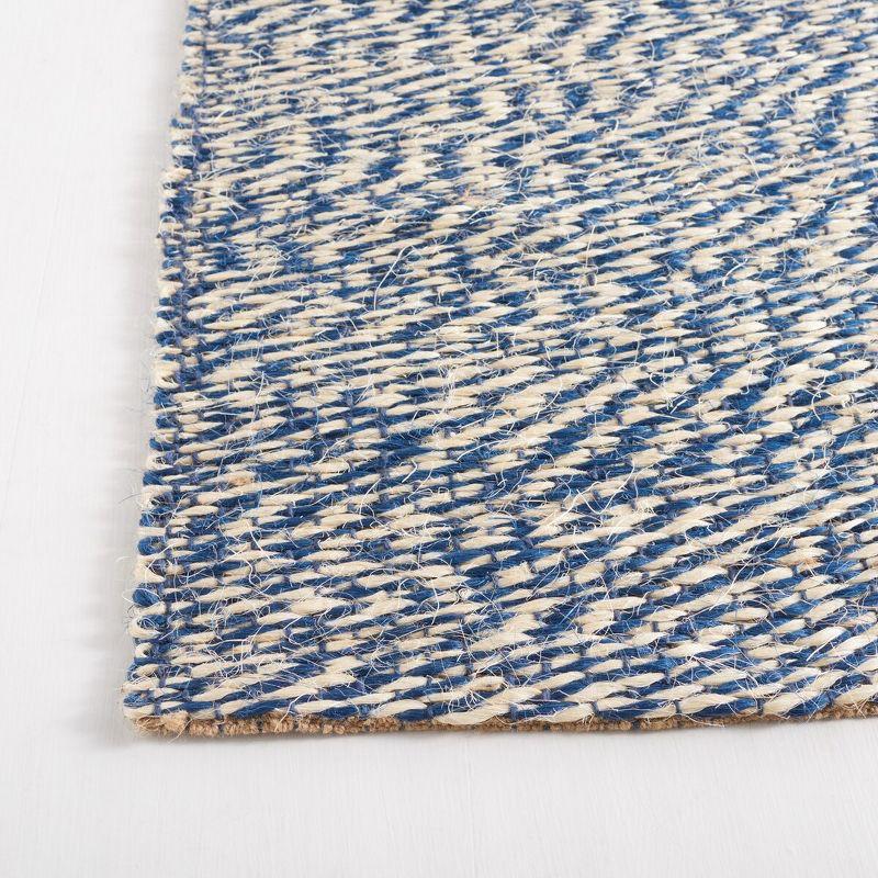 Natural Fiber NF448 Hand Woven Indoor Area Rug - Blue/Ivory - 8'x8' - Safavieh.