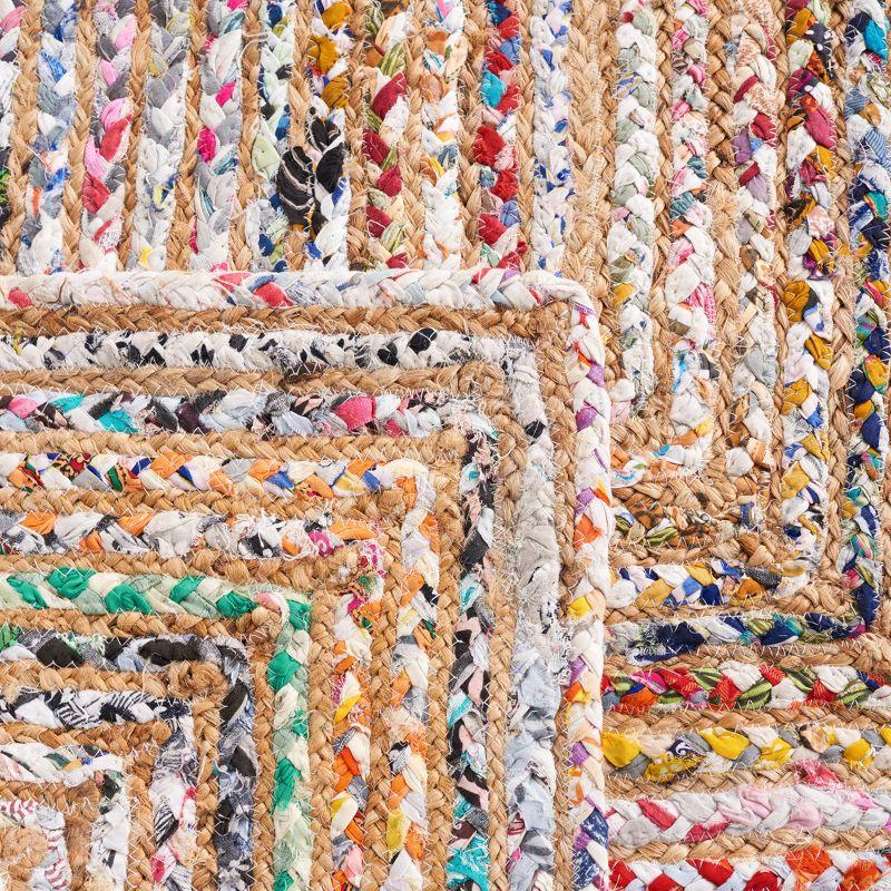 Cape Cod CAP202 Woven Indoor Area Rug - Beige/Multi - 7'x7' - Safavieh