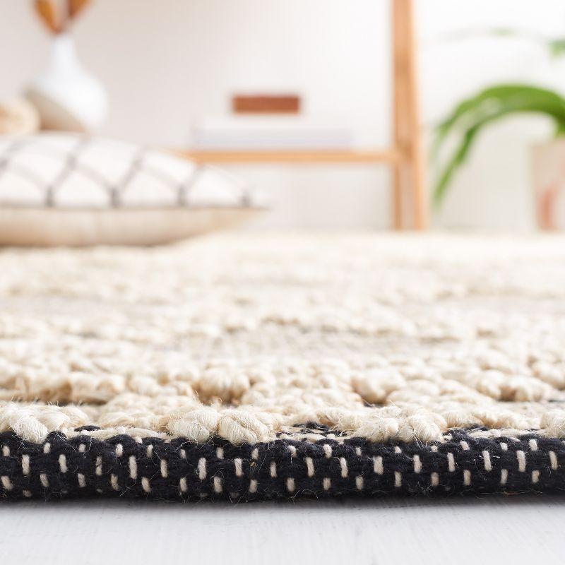 Natural Fiber NF383 Flat Weave Indoor Area Rug - Blush/Black - 6'x9' - Safavieh