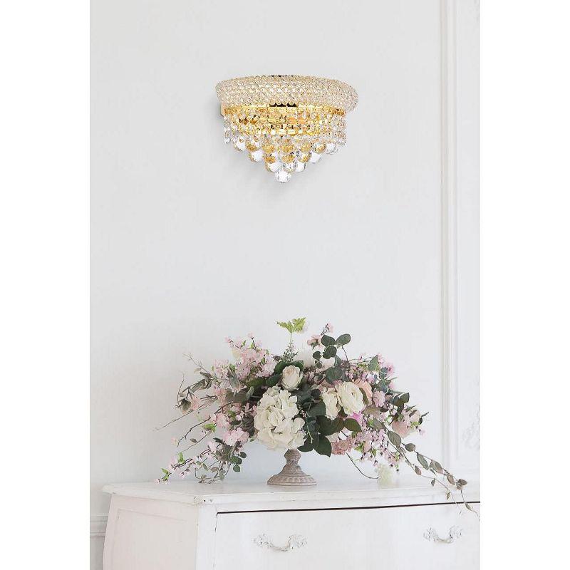 Primo 12" Chrome Wall Sconce with Royal Cut Crystal