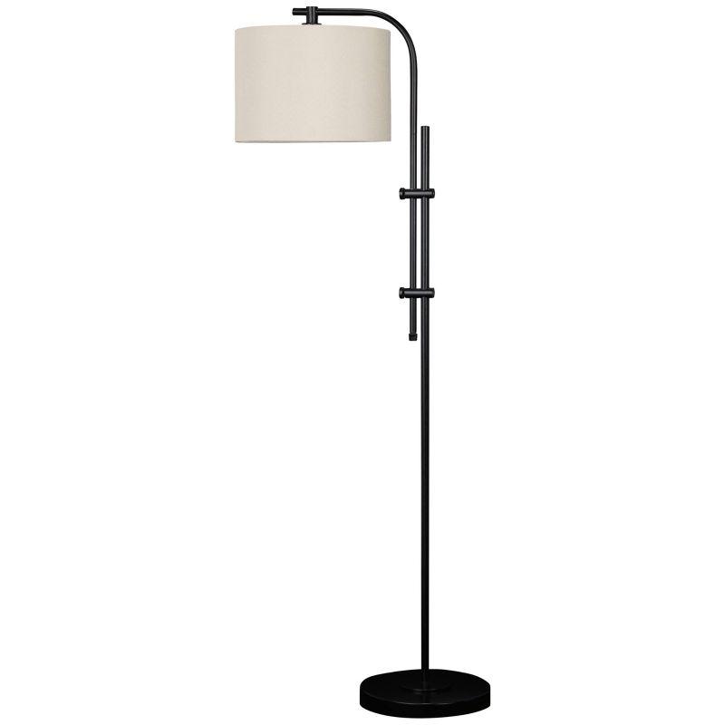 Baronvale Metal Floor Lamp Black - Signature Design by Ashley: Adjustable Arm, UL Listed, Modern Style Lighting