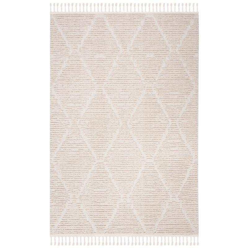 Marrakesh MRK517 Power Loomed Indoor Area Rug - Beige - 5'3"x7'6" - Safavieh