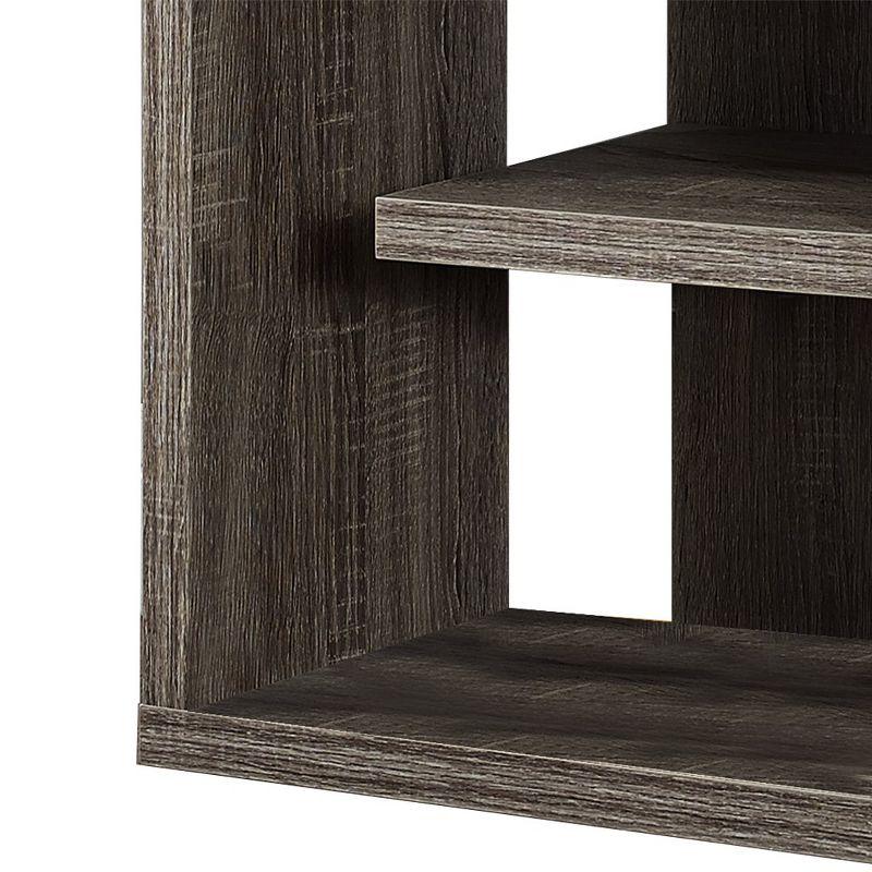 Toto Bookshelf, Bookcase, Etagere, Corner, 5 Tier, 72"H, Office, Bedroom, Laminate, Contemporary