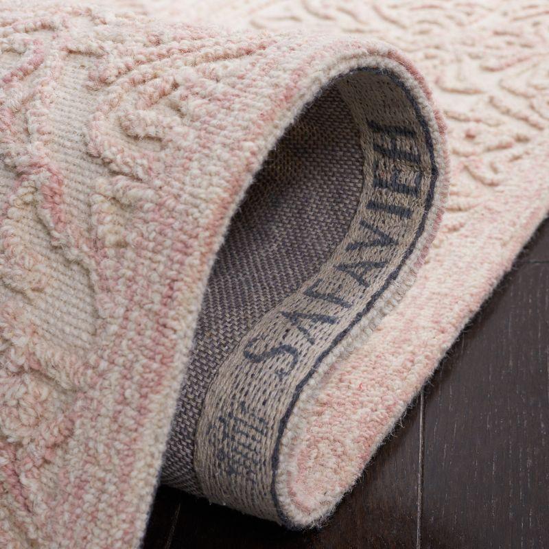 Martha Stewart Trace - MSR3511 - Indoor Hand Tufted Area Rugs - Ivory/Pink - 6'x9'
