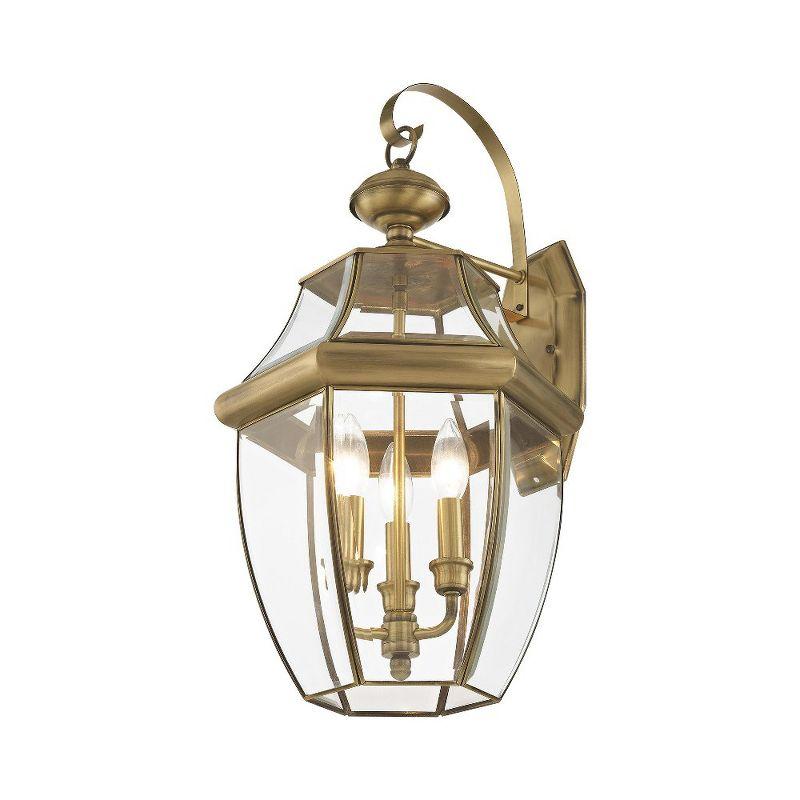 Livex Lighting Monterey 3 - Light Wall Light in  Antique Brass