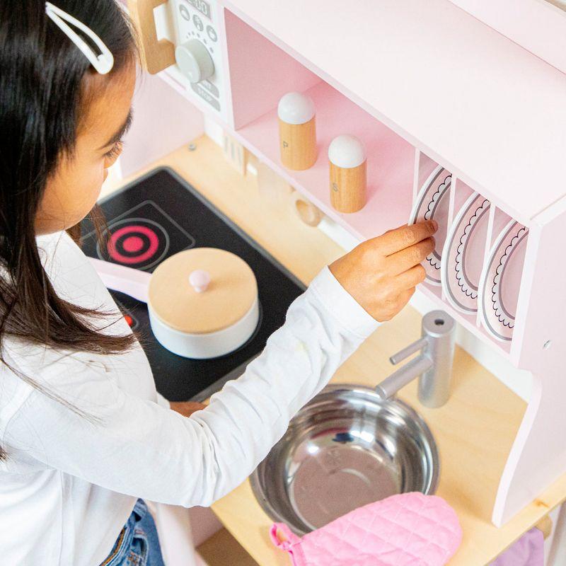 New Classic Toys Kitchenette Modern Electric Cooking, Pink