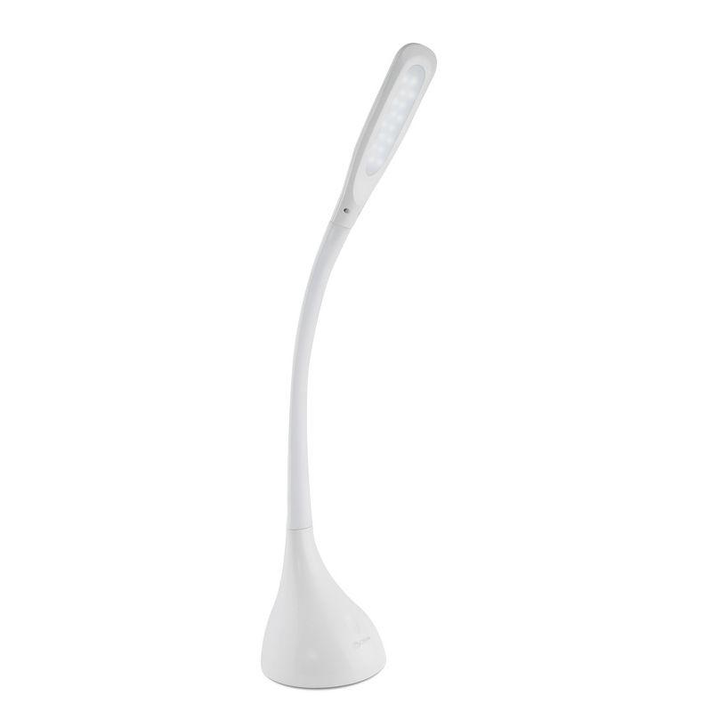 23" White Adjustable LED Desk Lamp with Touch Sensor