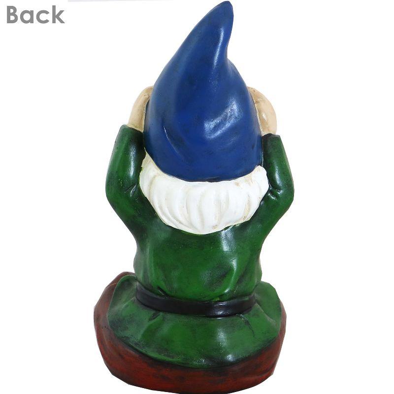 Sunnydaze Sage the Yoga Garden Gnome Lightweight Indoor/Outdoor Resin Lawn and Garden Statue - 11" H