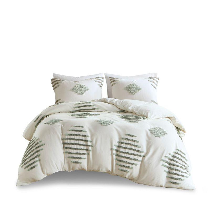 INK+IVY Tahli 3 Piece Cotton Blend Chenille Comforter Set