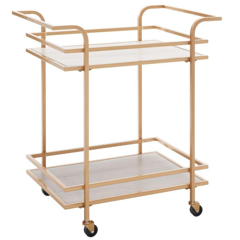 Lameris 2 Tier Bar Cart With Handle - Safavieh