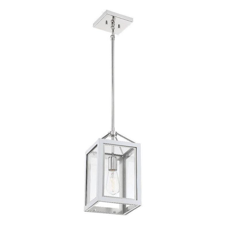 Savoy House Carlton 1 - Light Pendant in  Navy/Polished Nickel