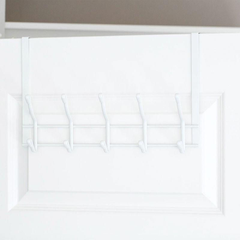 Better Houseware White 2-Tier Over-Door Hook Rack