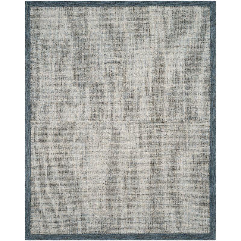 Abstract ABT220 Handmade Indoor Area Rug - Navy/Ivory - 5'x8' - Safavieh