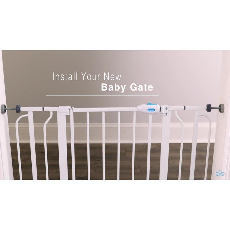 Extra Tall White Metal Retractable Safety Gate