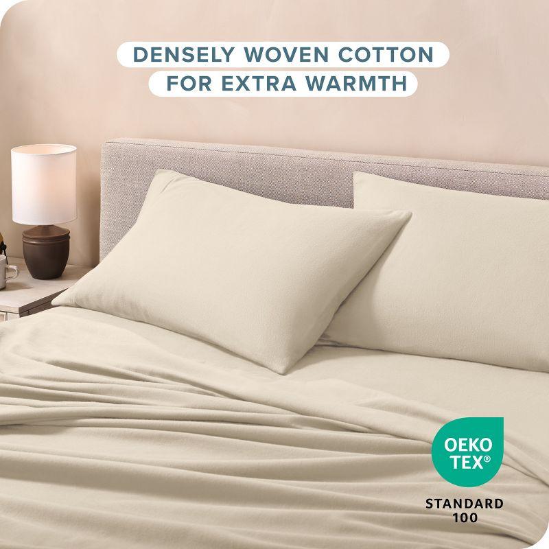 Bare Home 100% Cotton Flannel Pillowcase (Set of 2)