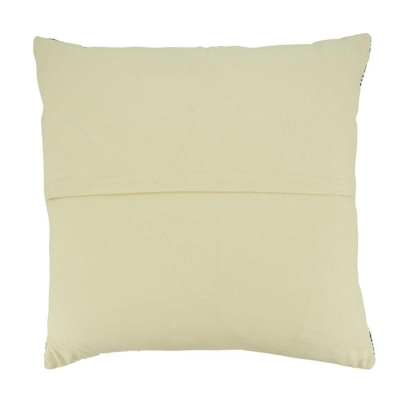 Striped Cotton Reversible Throw Pillow