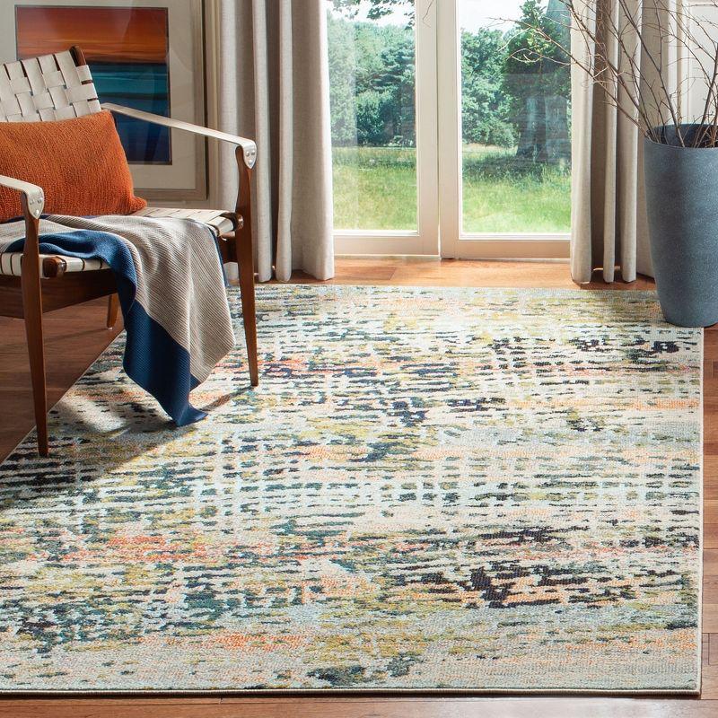 Madison MAD454 Power Loomed Indoor Area Rug - Beige/Navy - 5'3"x7'6" - Safavieh