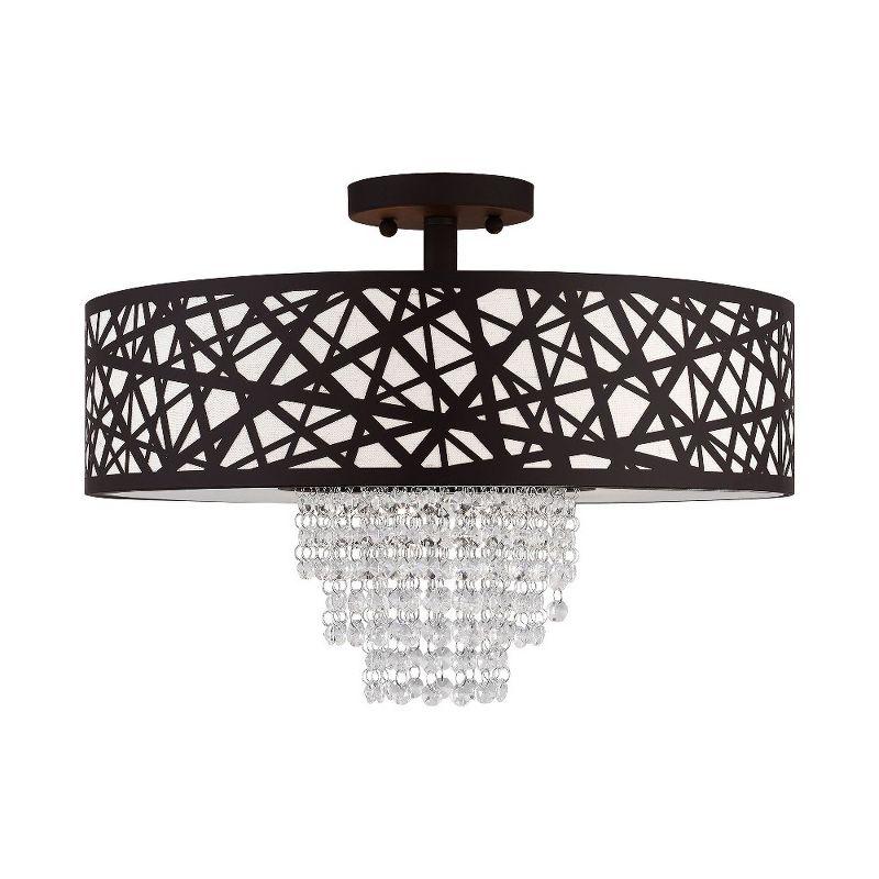 Livex Lighting Allendale 4 - Light Semi-Flush Mount in  Bronze