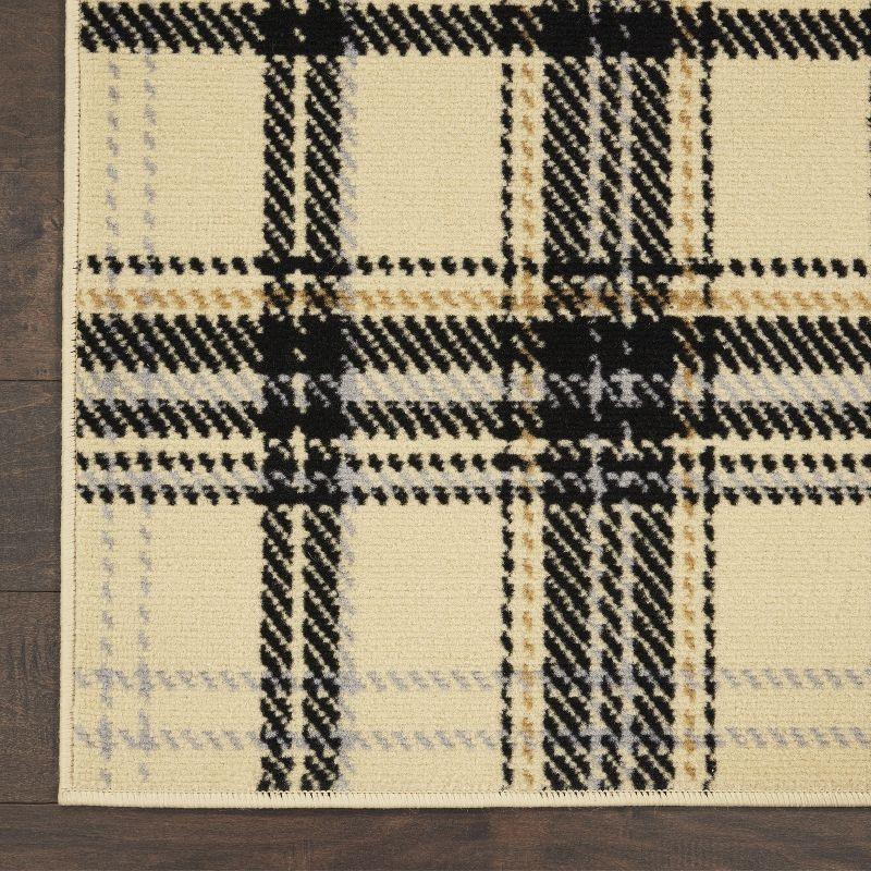 Nourison Grafix Contemporary Plaid Area Rug