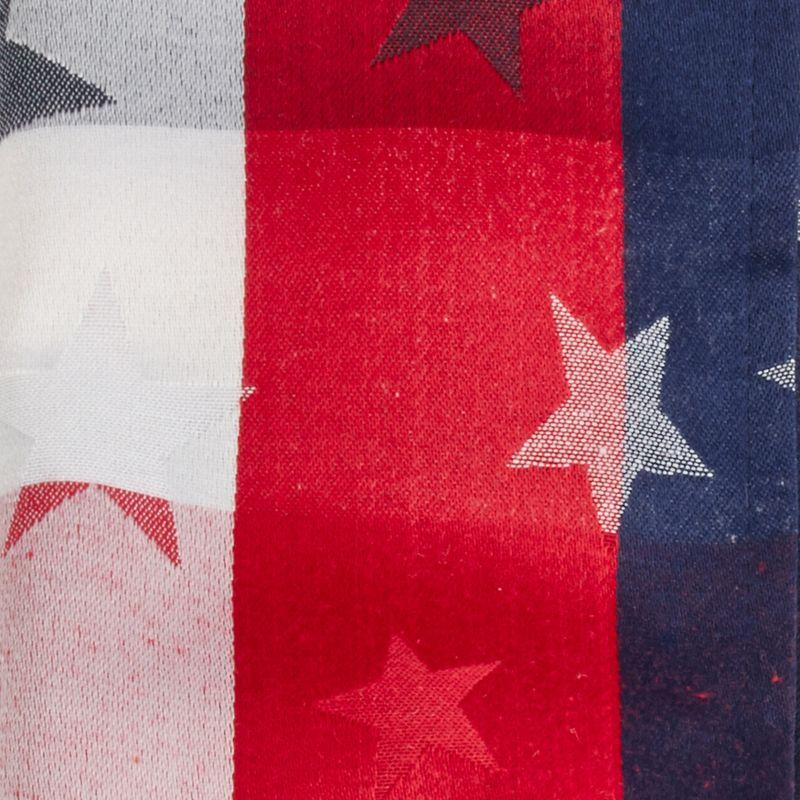 Saro Lifestyle Cotton Blend Tablecloth With Checkered And Stars Design, Multi, 70" x 120"