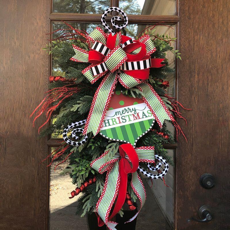 Northlight Seasonal 30" Mixed Eden Pine Artificial Christmas Teardrop Swag - Unlit
