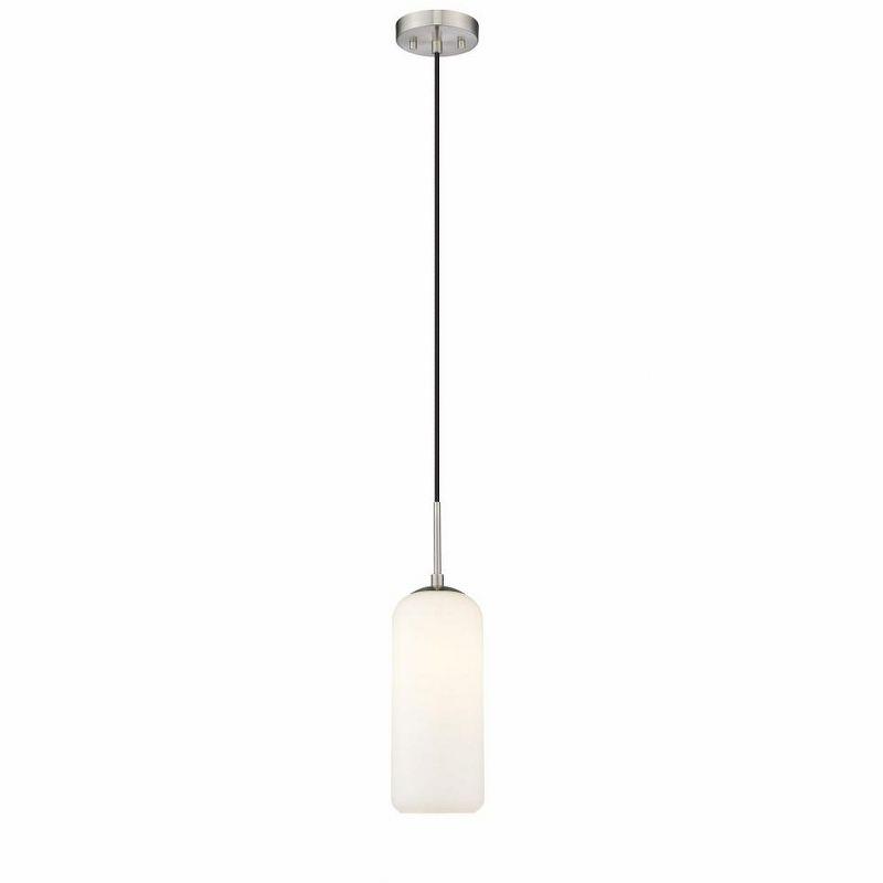 Z-Lite Monty 1 - Light Pendant in  Brushed Nickel/Opal