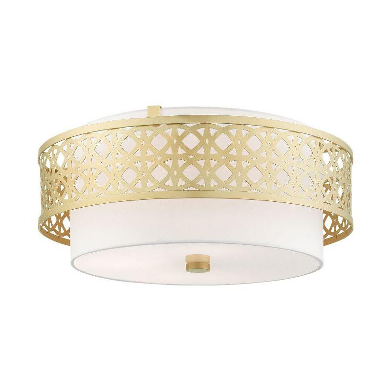 Livex Lighting Calinda 4 - Light Semi-Flush Mount in  Soft Gold