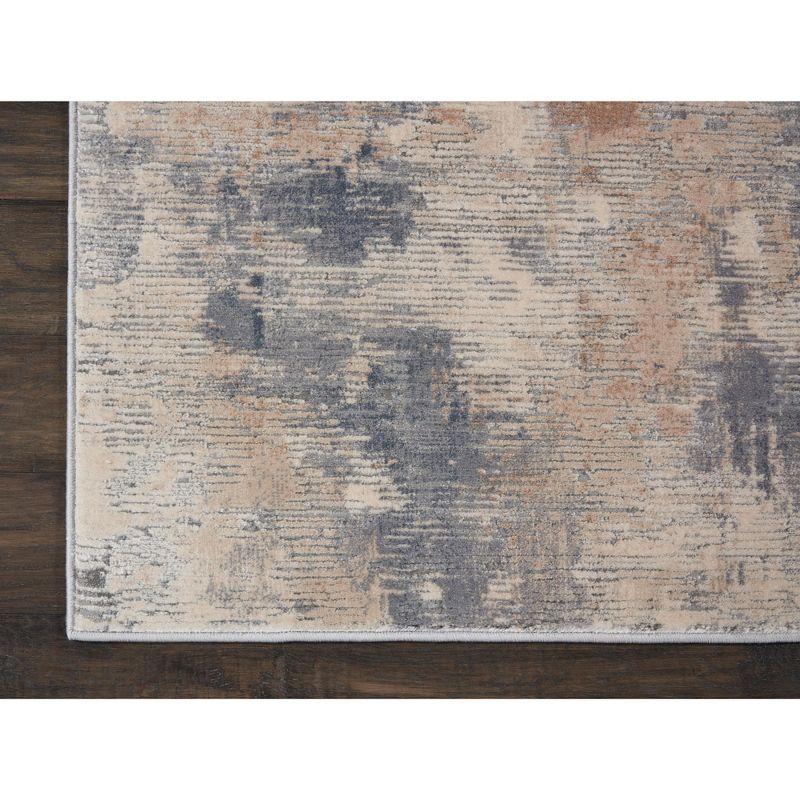 Nourison Rustic Textures Painterly Indoor Rug Beige/Grey 5'3" x 7'3"