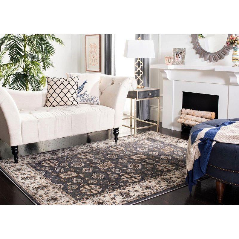 Lyndhurst LNH332 Power Loomed Area Rug - Grey/Cream - 5'3"x7'6" - Safavieh.