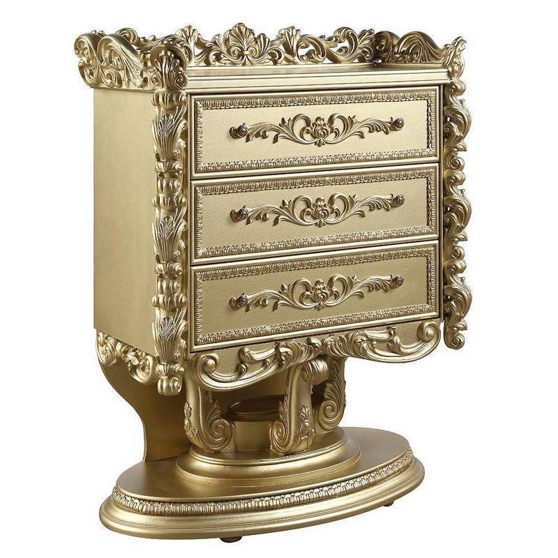 47" Bernadette Decorative Storage Drawers Gold Finish - Acme Furniture