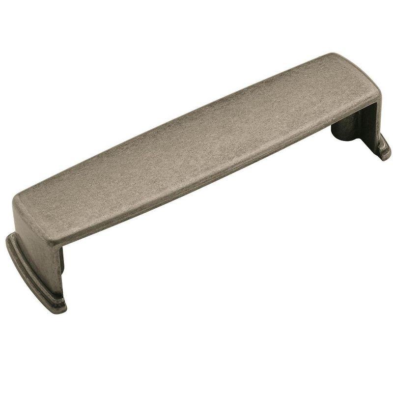 Weathered Nickel 3-3/4 Inch Cup Pull with Mounting Hardware