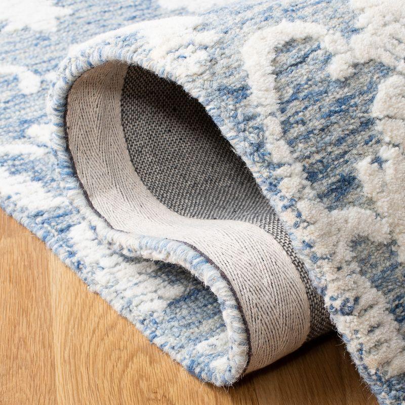 Metro MET996 Hand Tufted Indoor Area Rug - Blue/Ivory - 4'x6' - Safavieh
